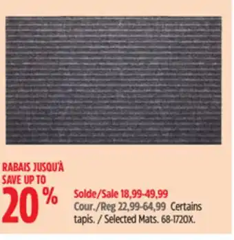 Canadian Tire For-living Selected Mats offer