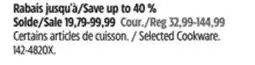 Canadian Tire T-fal Selected Cookware offer