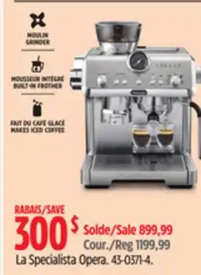 Canadian Tire DeLonghi La Specialista Opera offer
