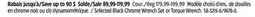 Canadian Tire Stanley Selected Black Chrome Wrench Set or Torque Wrench offer