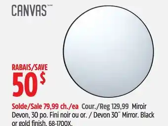 Canadian Tire CANVAS Devon 30˝ Mirror offer