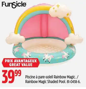 Canadian Tire Funsicle Rainbow Magic Shaded Pool offer