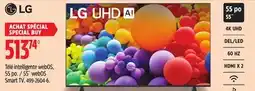 Canadian Tire LG 55˝ webOS Smart TV offer