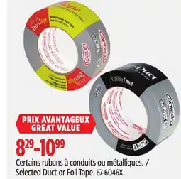 Canadian Tire Duck TAPE Selected Duct or Foil Tape offer