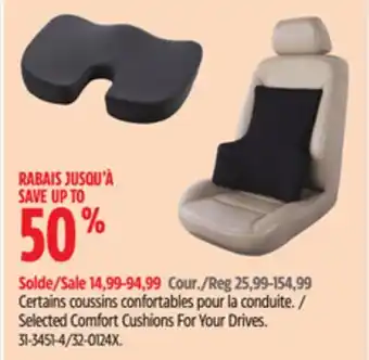 Canadian Tire AutoTrends Selected Comfort Cushions For Your Drives offer