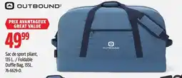 Canadian Tire Outbound Foldable Duffle Bag, 135L offer