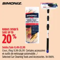 Canadian Tire Selected Car Cleaning Tools and Accessories SIMONIZ offer