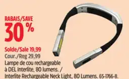 Canadian Tire Interlite Rechargeable Neck Light, 80 Lumens offer