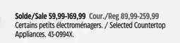 Canadian Tire Vida by PADERNO Selected Countertop Appliances offer