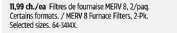 Canadian Tire NOMA MERV 8 Furnace Filters, 2-Pk. Selected sizes offer