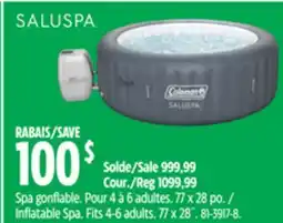 Canadian Tire SaluSpa Inflatable Spa offer