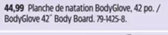 Canadian Tire BodyGlove 42˝ Body Board offer