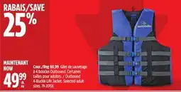 Canadian Tire Outbound 4-Buckle Life Jacket offer
