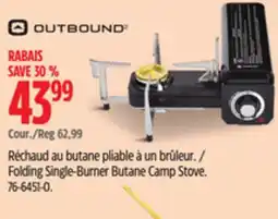 Canadian Tire Outbound Folding Single-Burner Butane Camp Stove offer