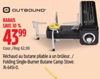 Canadian Tire Outbound Folding Single-Burner Butane Camp Stove offer