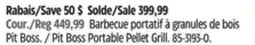 Canadian Tire Pit Boss Portable Pellet Grill offer