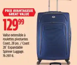 Canadian Tire Outbound Coast 28˝ Expandable Spinner Luggage offer