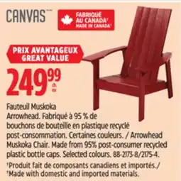 Canadian Tire CANVAS Arrowhead Muskoka Chair offer