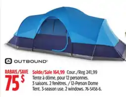 Canadian Tire Outbound 12-Person Dome Tent offer