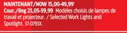 Canadian Tire MotoMaster Selected Work Lights and Spotlight offer