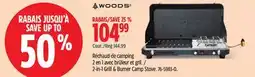 Canadian Tire woods 2-in-1 Grill & Burner Camp Stove offer