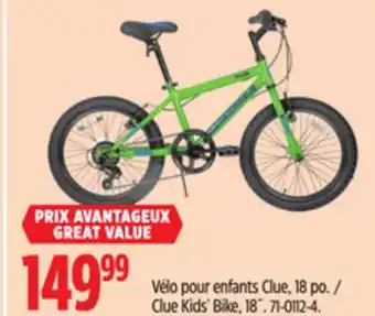 Canadian Tire Supercycle Clue Kids' Bike offer