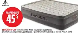Canadian Tire Woods Queen DreamTech Double-High Air Bed with Pump offer
