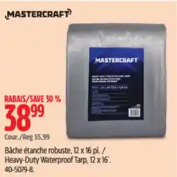 Canadian Tire Mastercraft Heavy-Duty Waterproof Tarp offer
