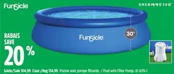 Canadian Tire Funsicle Pool with Filter Pump offer