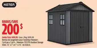 Canadian Tire Newton+ 757/775 Outdoor Storage Shed offer