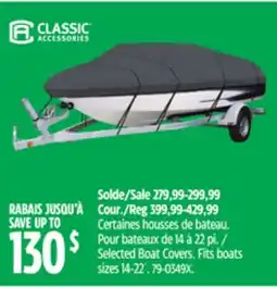 Canadian Tire Classic Accessories Selected Boat Covers offer