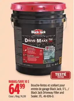 Canadian Tire Black Jack Driveway Filler and Sealer offer