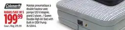 Canadian Tire Coleman Queen Double-High Air Bed with Built-in 120V Pump offer
