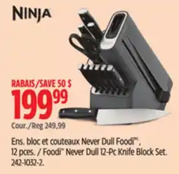 Canadian Tire Ninja Foodi Never Dull 12-Pc Knife Block Set offer