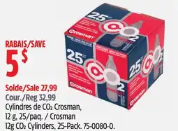 Canadian Tire Crosman 12g CO2 Cylinders offer