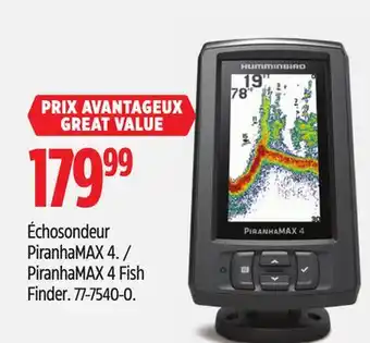 Canadian Tire PiranhaMAX 4 Fish Finder offer