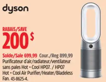 Canadian Tire Dyson HP07 Hot + Cool Air Purifier/Heater/Bladeless Fan offer