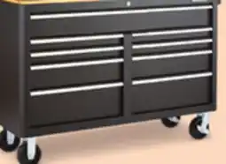 Canadian Tire Maximum 56˝ 9-Drawer Cabinet with Built-In Power Bar with USB. 2000-lb caster capacity offer