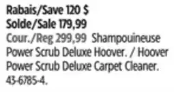Canadian Tire Hoover Power Scrub Deluxe Carpet Cleaner offer
