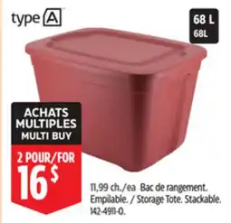Canadian Tire type A Storage Tote offer