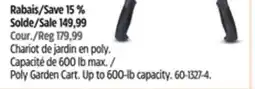 Canadian Tire Poly Garden Cart offer