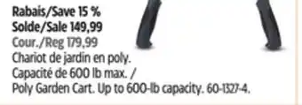 Canadian Tire Poly Garden Cart offer