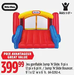 Canadian Tire Little Tikes Jump 'N Slide Bouncer offer