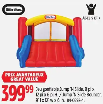 Canadian Tire Little Tikes Jump 'N Slide Bouncer offer