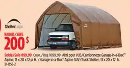Canadian Tire ShelterLogic Garage-in-a-Box Alpine SUV/Truck Shelter, 13 x 20 x 12´ h offer