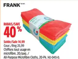 Canadian Tire All-Purpose Microfibre Cloths, 20-Pk offer