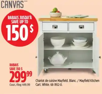 Canadian Tire CANVAS Mayfield Kitchen Cart offer