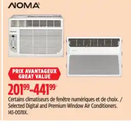 Canadian Tire Selected Digital and Premium Window Air Conditioners offer