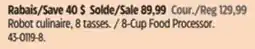 Canadian Tire Braun 8-Cup Food Processor offer