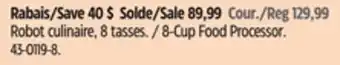 Canadian Tire Braun 8-Cup Food Processor offer